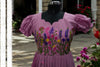 Premium kora chain stitch embroidery cotton frock