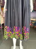 Premium kora chain stitch embroidery cotton frock