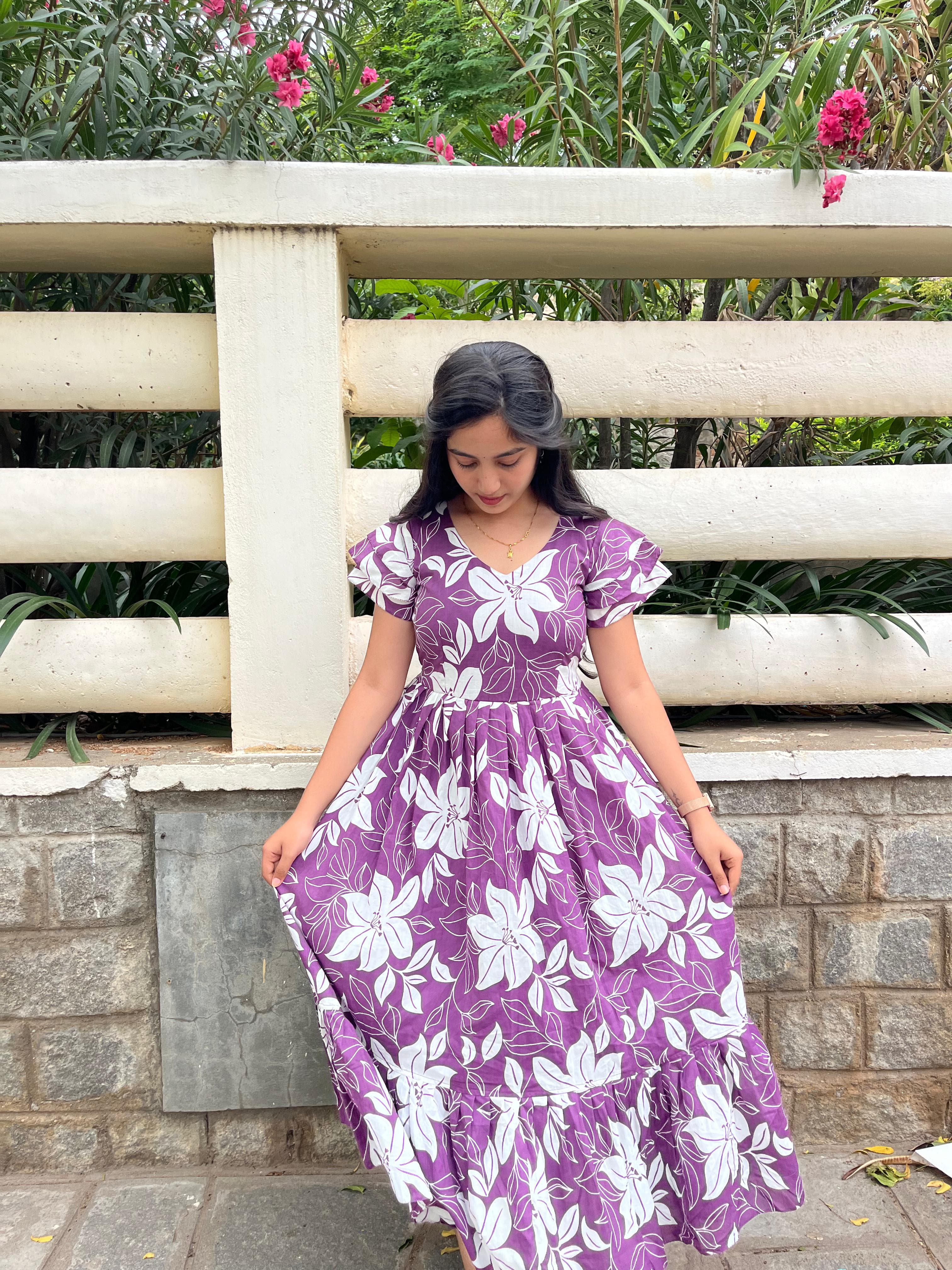 Premium cotton frock
