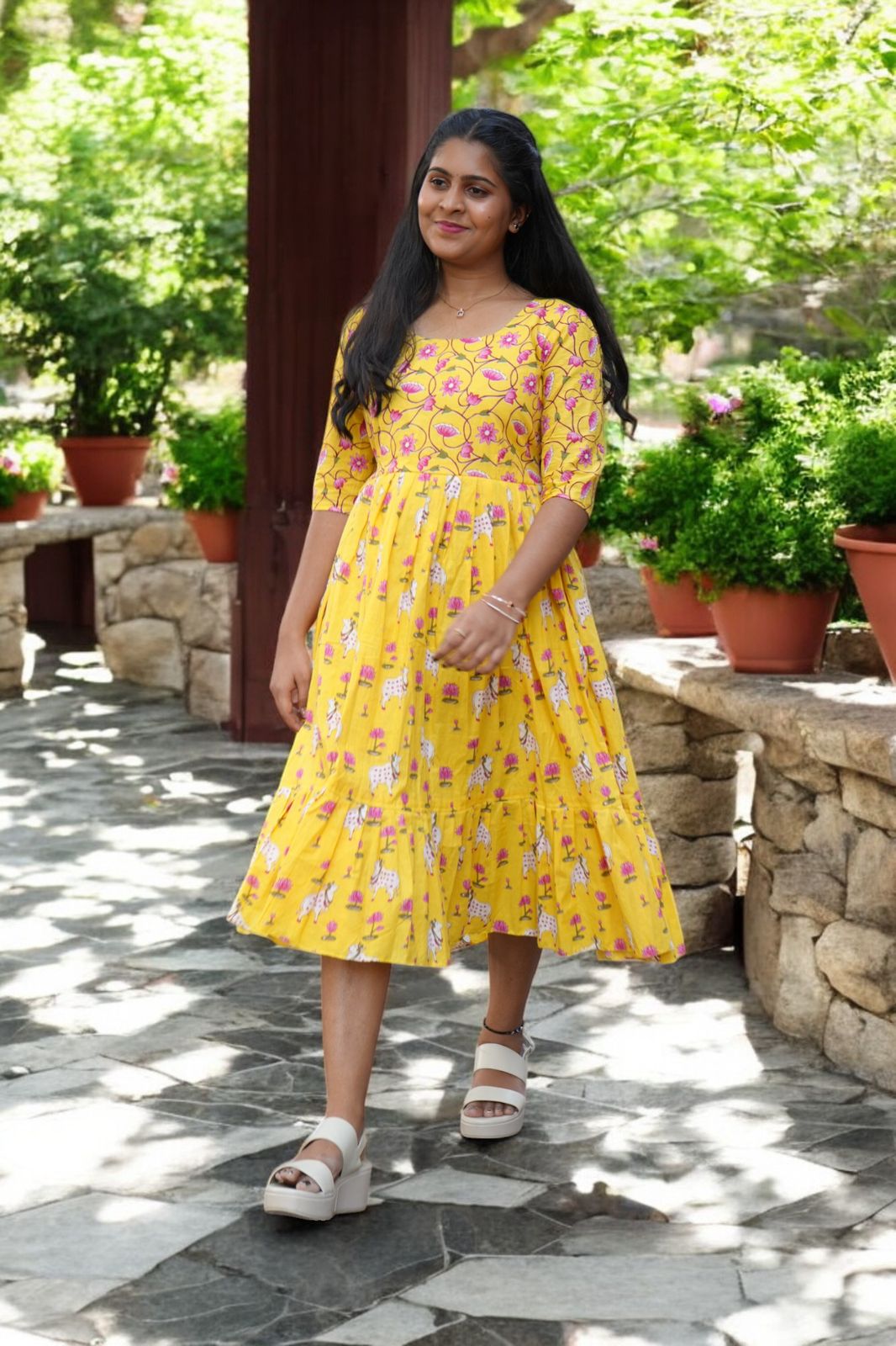 Premium cotton frock