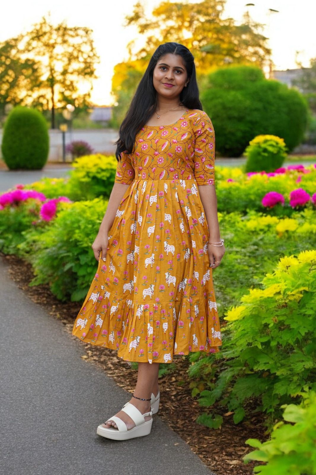 Premium cotton frock