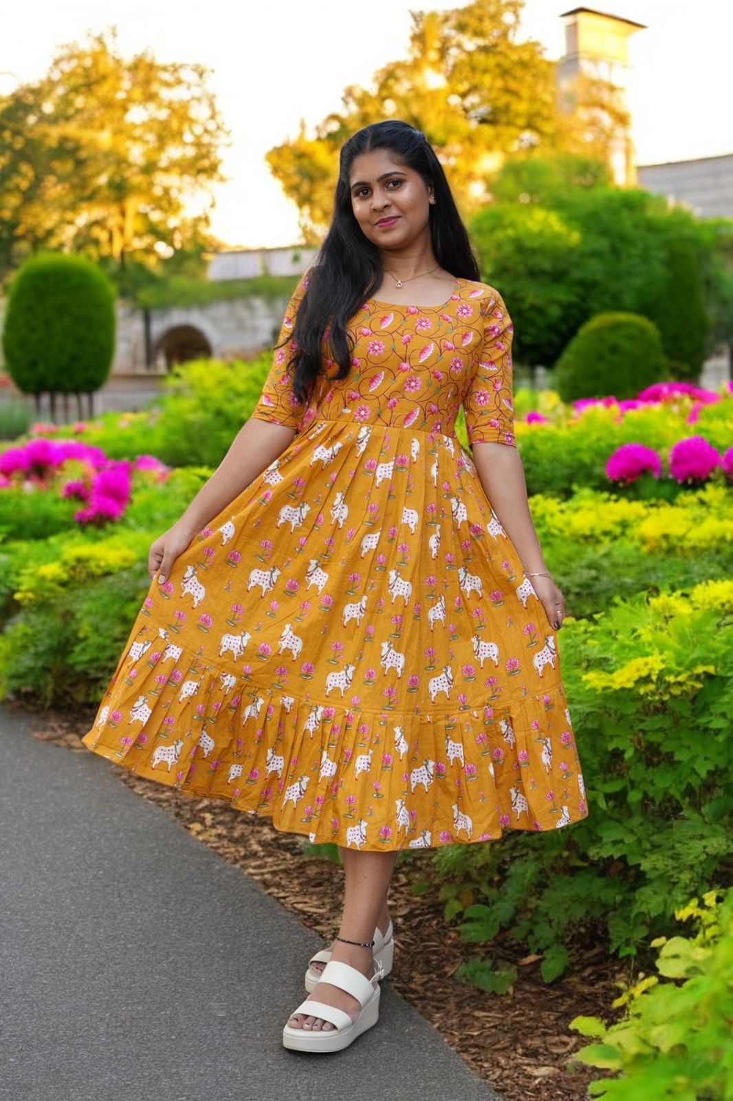 Premium cotton frock