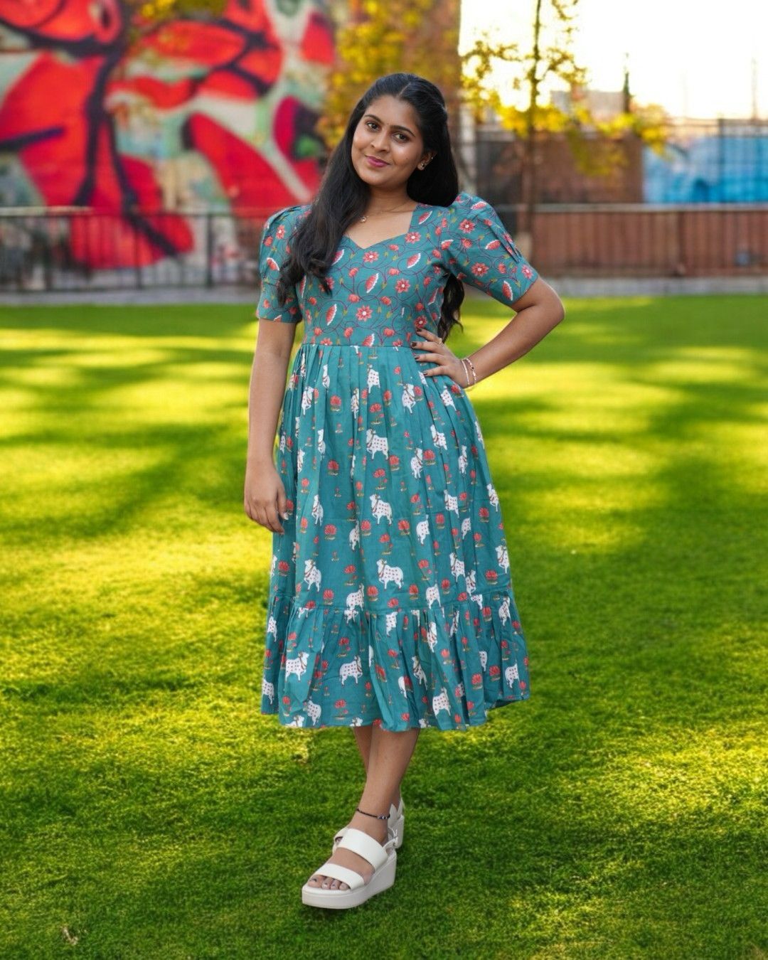 Premium cotton frock