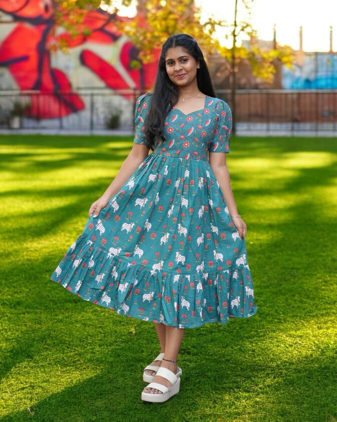 Premium cotton frock