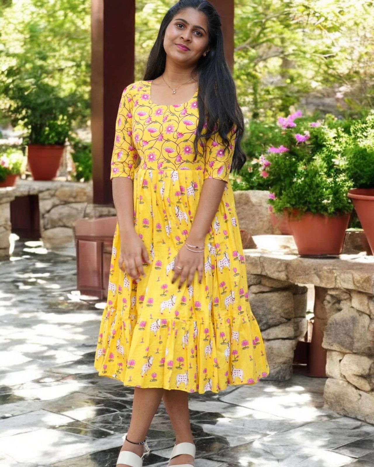 Premium cotton frock