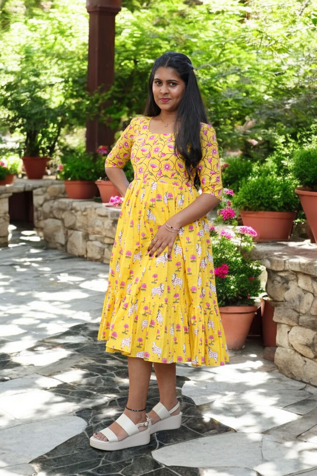 Premium cotton frock