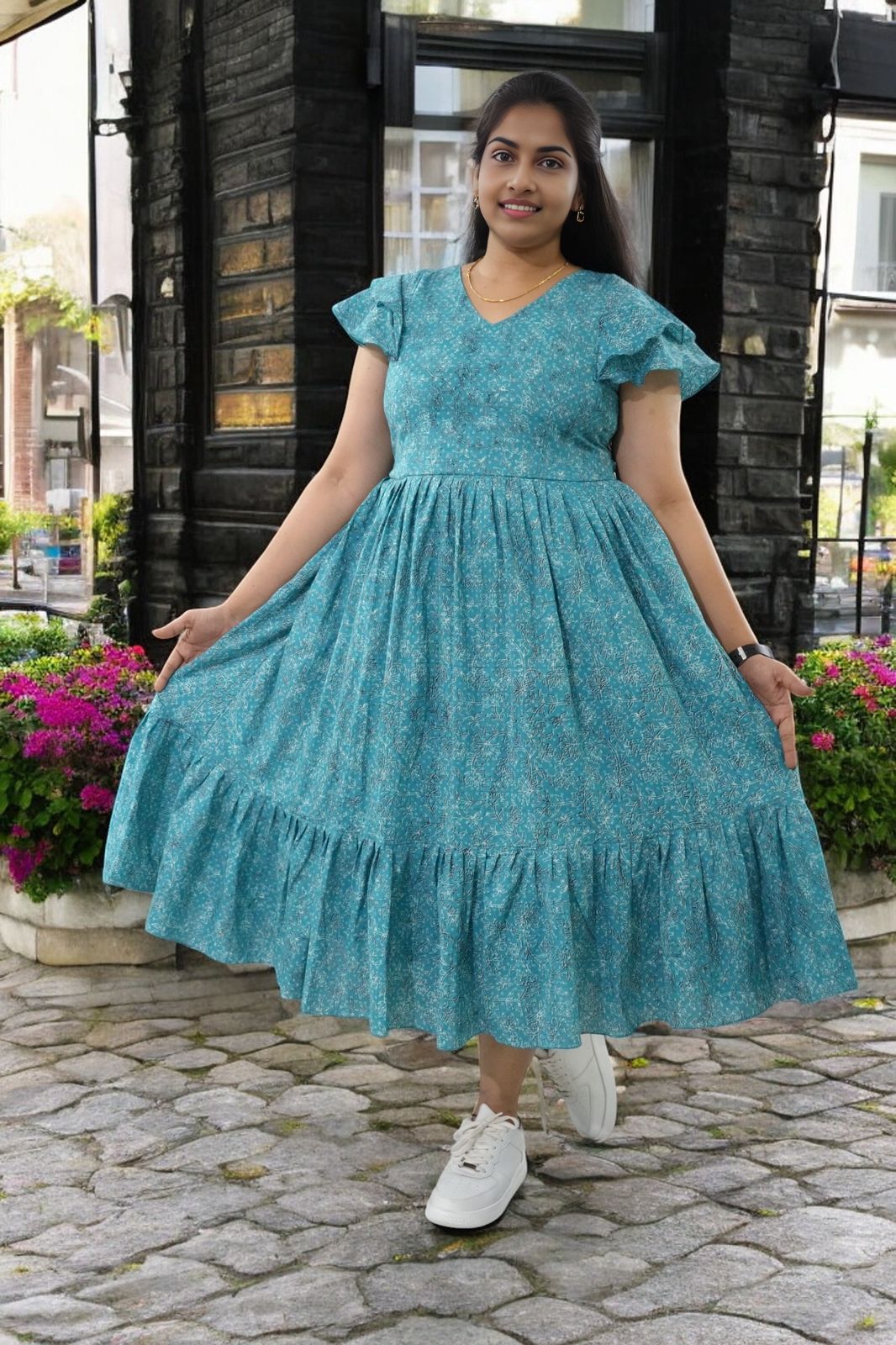 Premium cotton frock