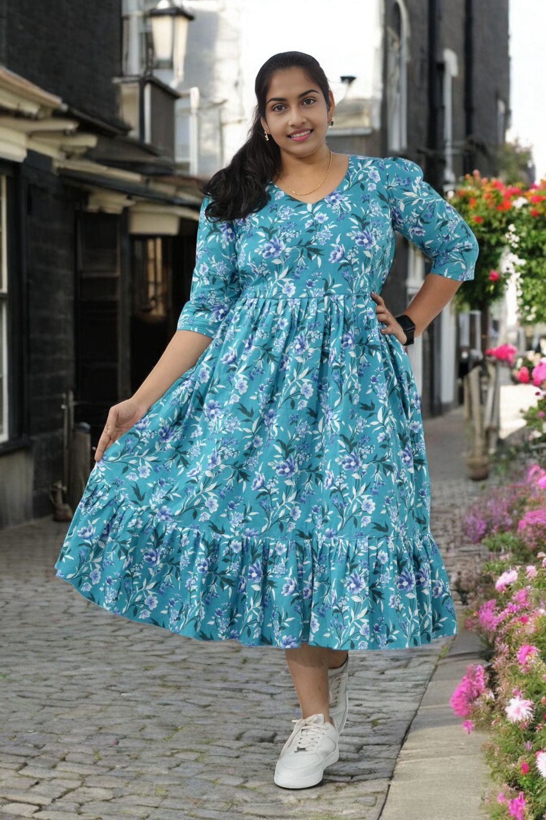 Premium cotton frock