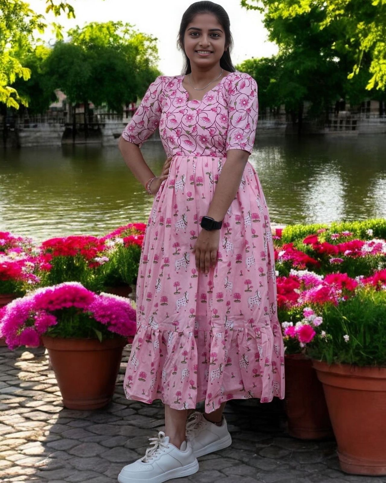 Premium cotton frock