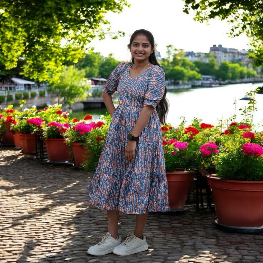 Premium cotton frock