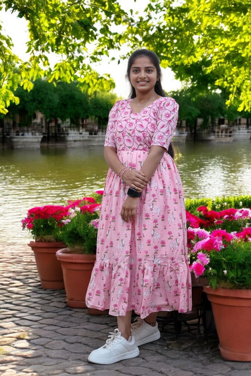 Premium cotton frock
