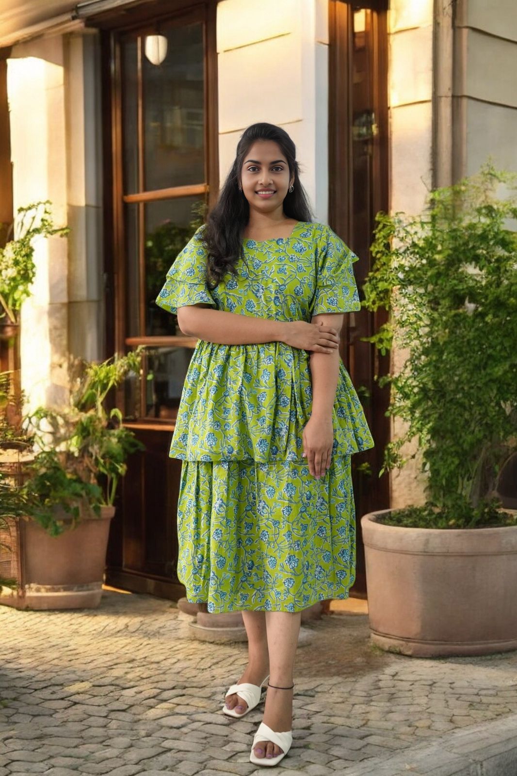 Premium cotton frock