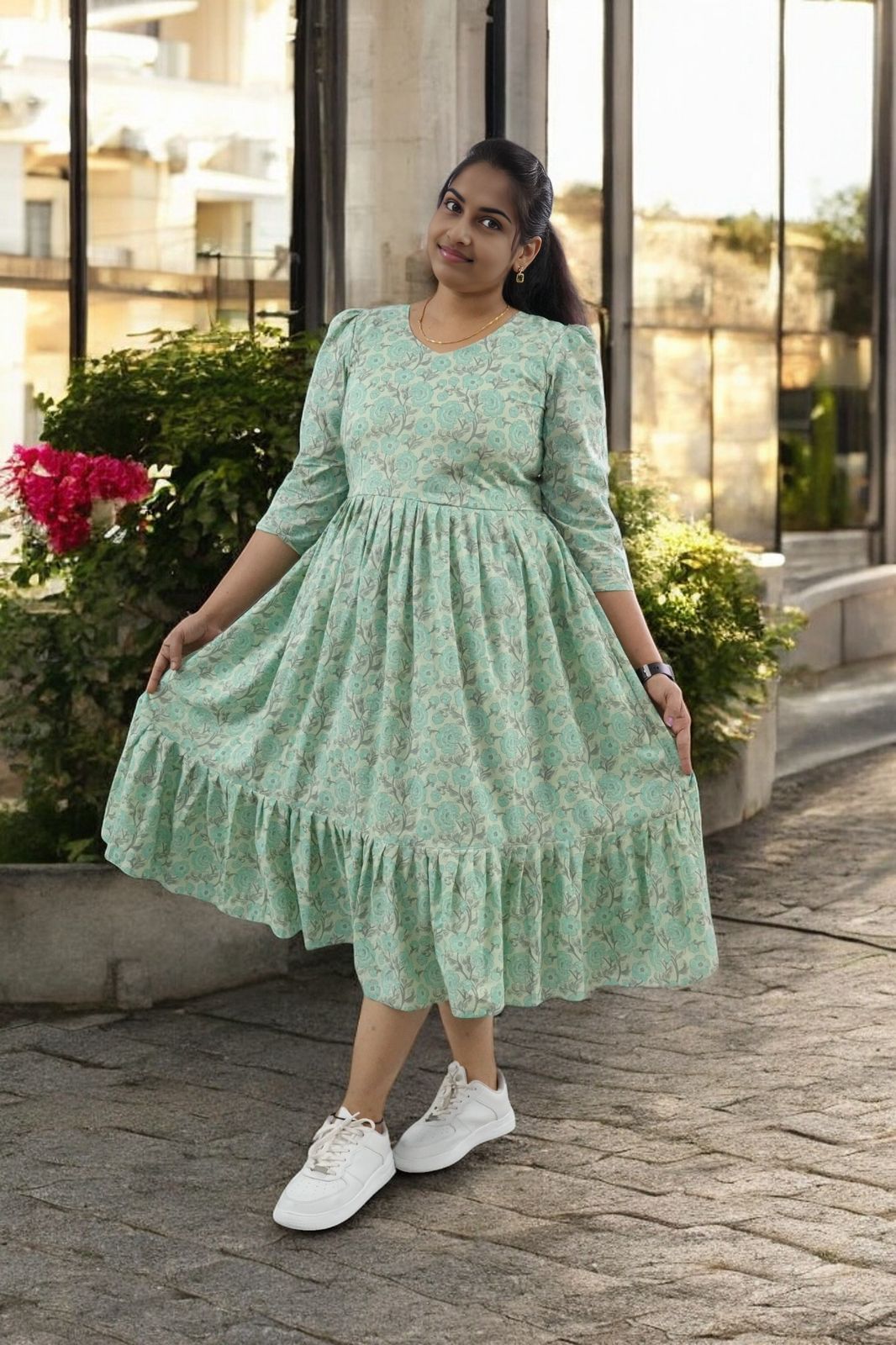 Premium cotton frock