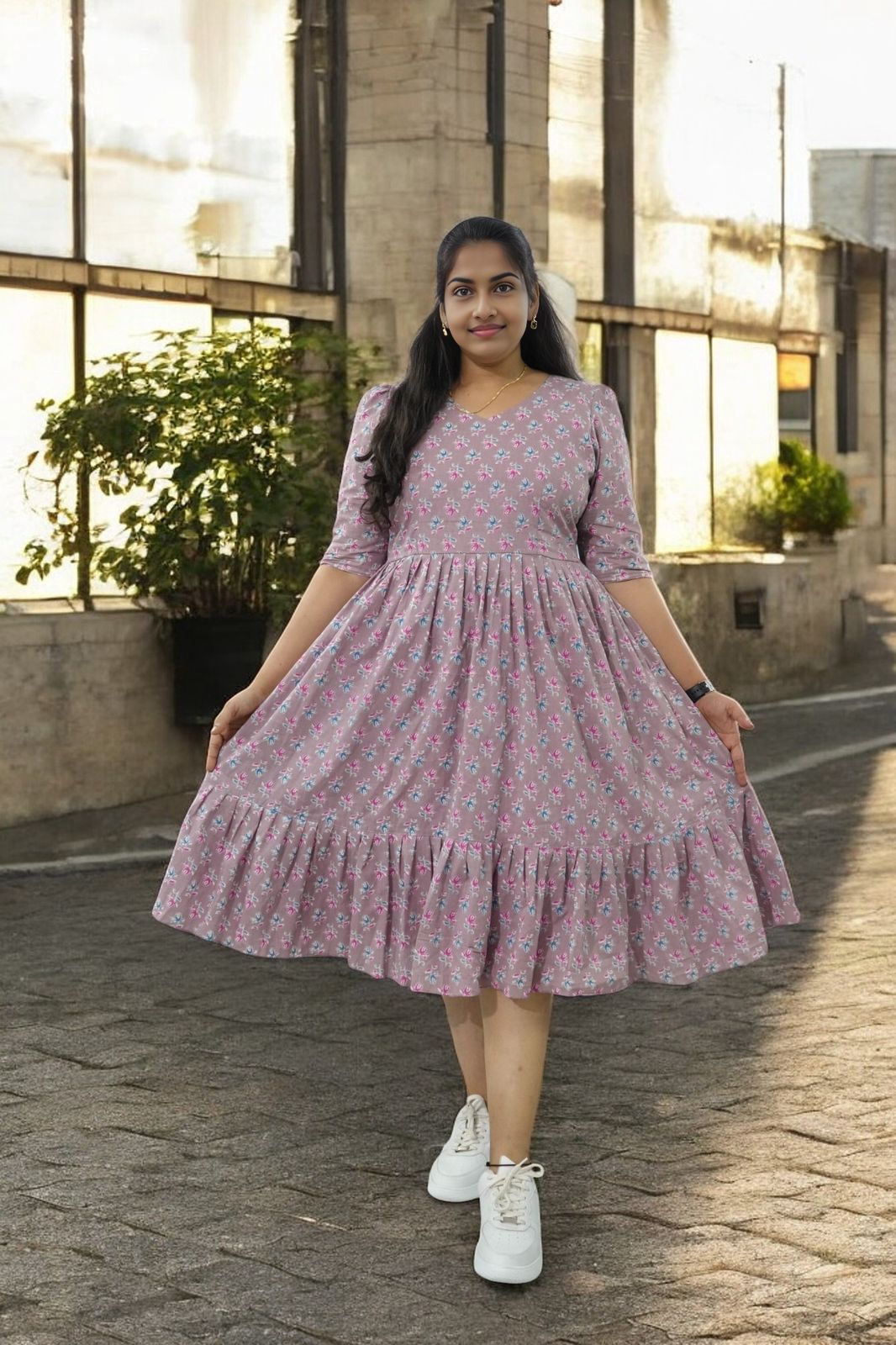 Premium cotton frock