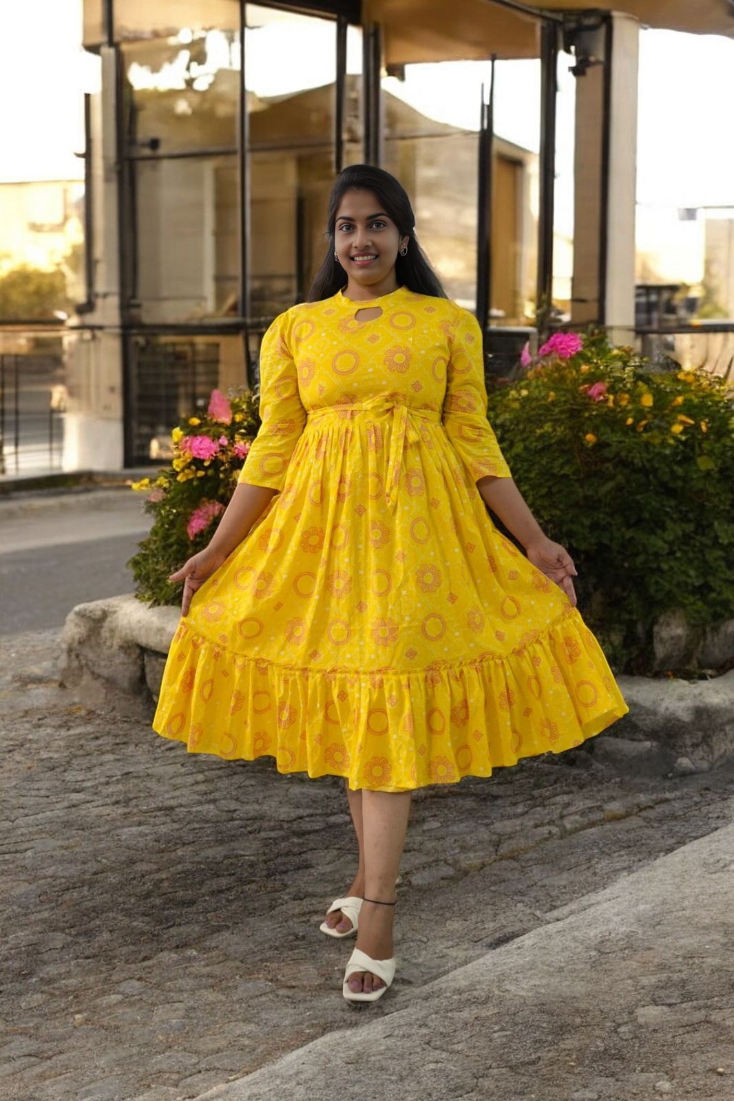 Premium cotton frock