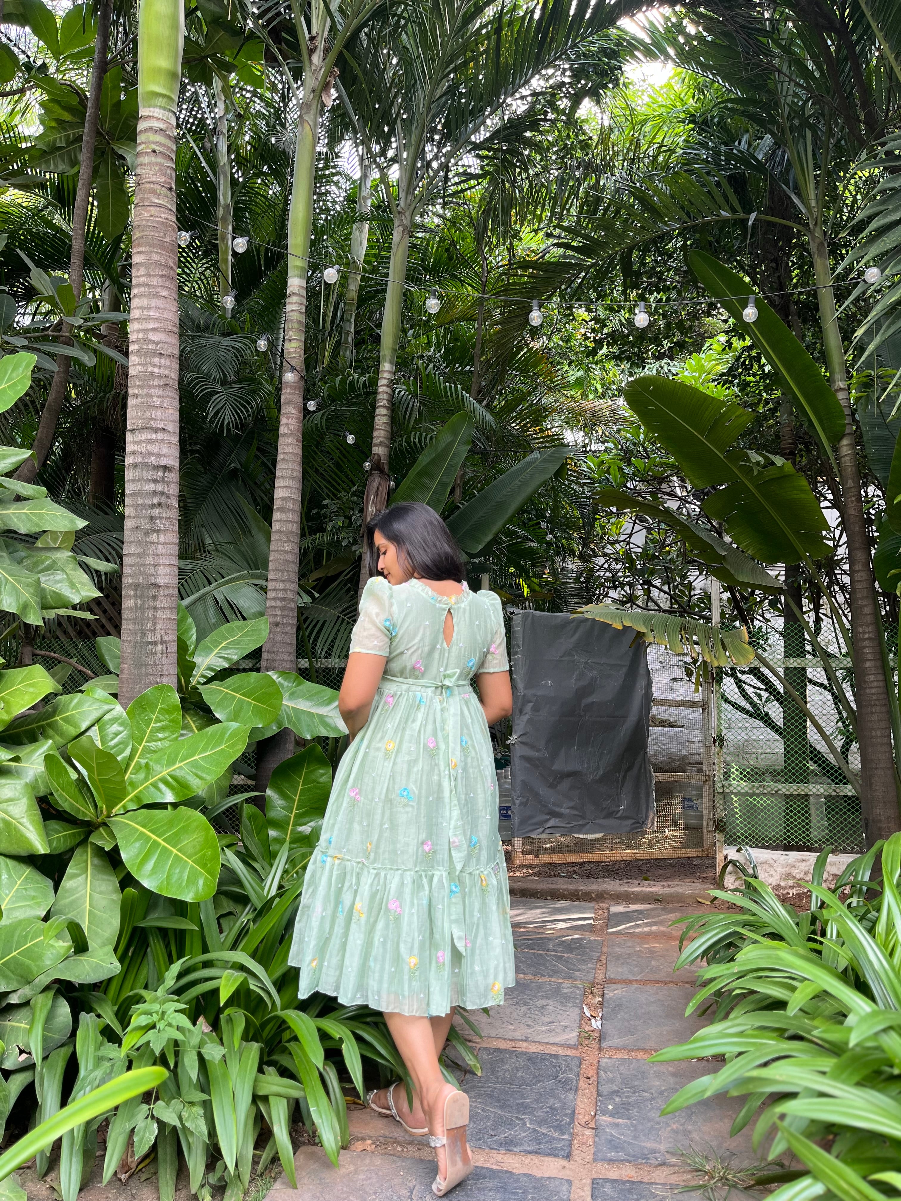 Mul chanderi Frock